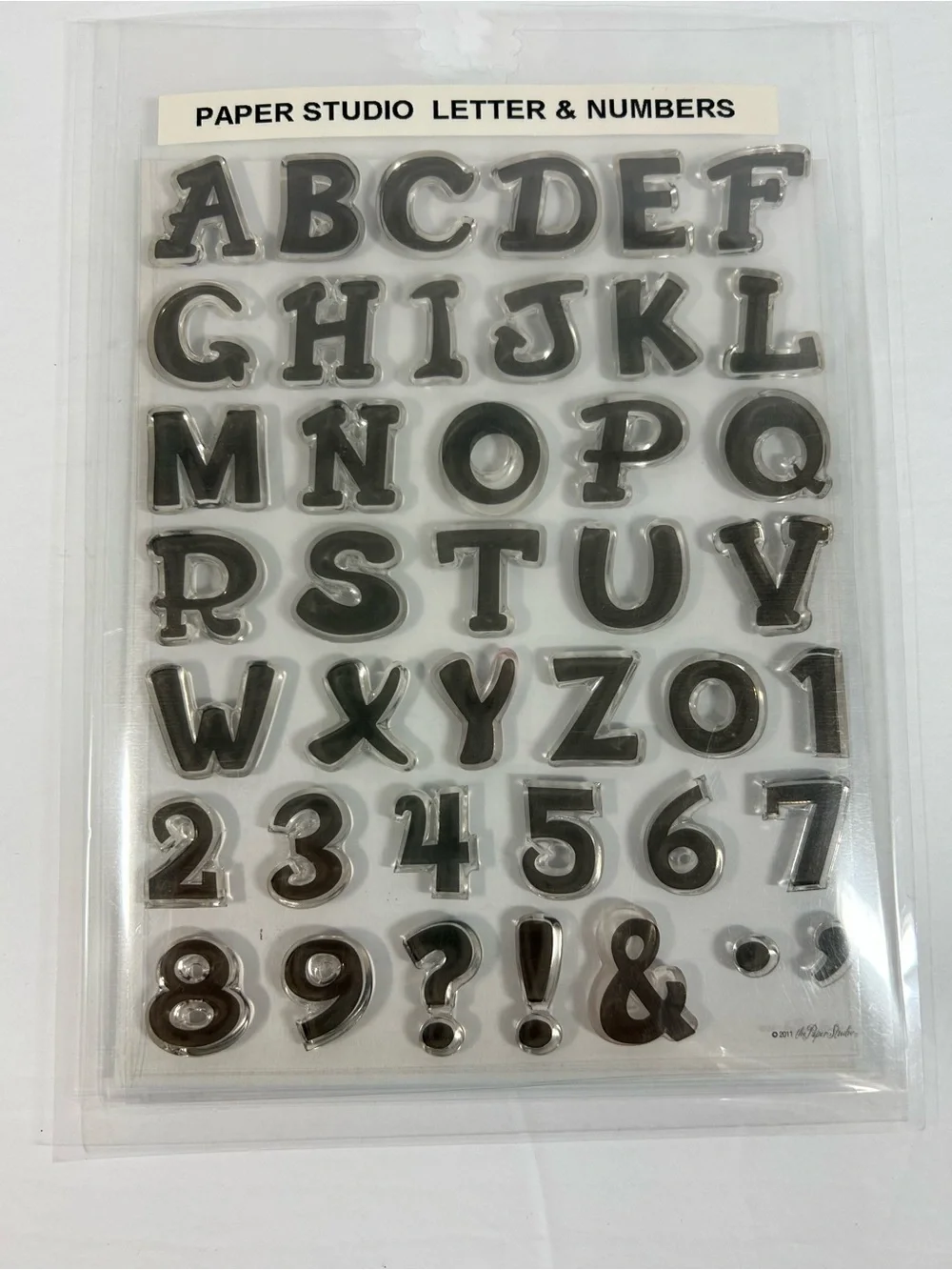 Bundle of 3 clear stamps scrapbooking cardmaking holiday celebrations numbers